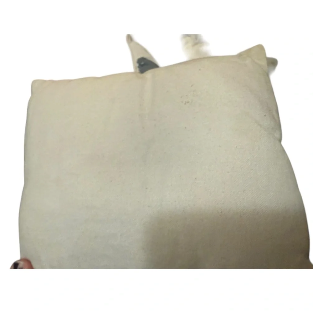 Unlisted Black and Cream Home Accent Pillow